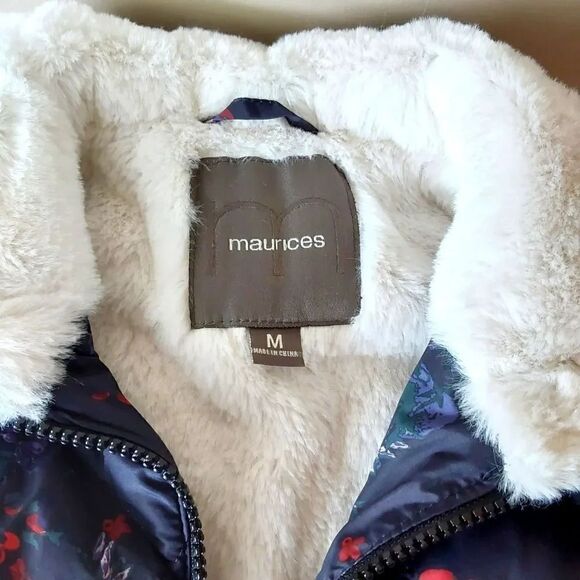 Maurices Floral Ski Vest Sz M - Picture 5 of 8